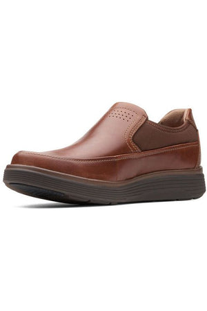 Clarks Un Abode Go in Tan Leather Extra Wide