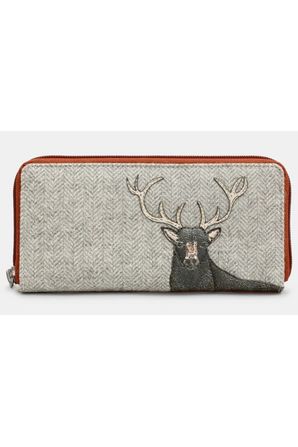 Yoshi Highland Stag Zip Around Purse Y1257