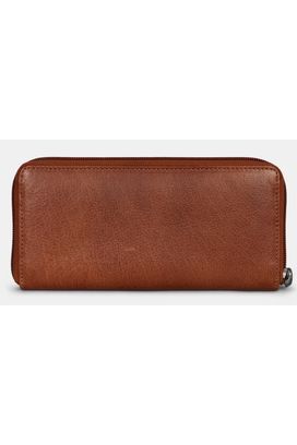 Yoshi Purse Highland Cow Zip Purse Y1257 in Brown Tweed