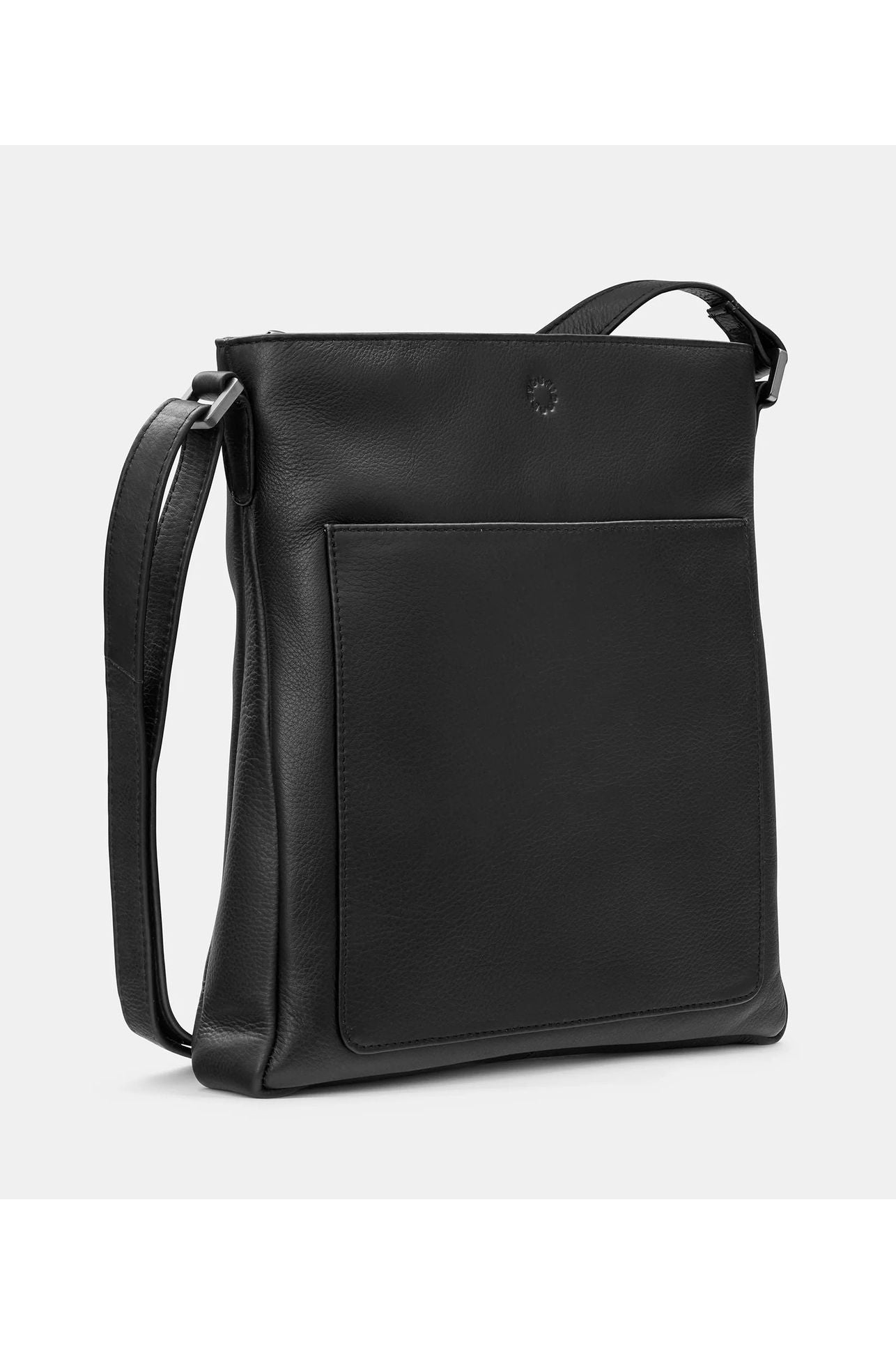 Yoshi Bryant Leather Cross Body Handbag in black leather