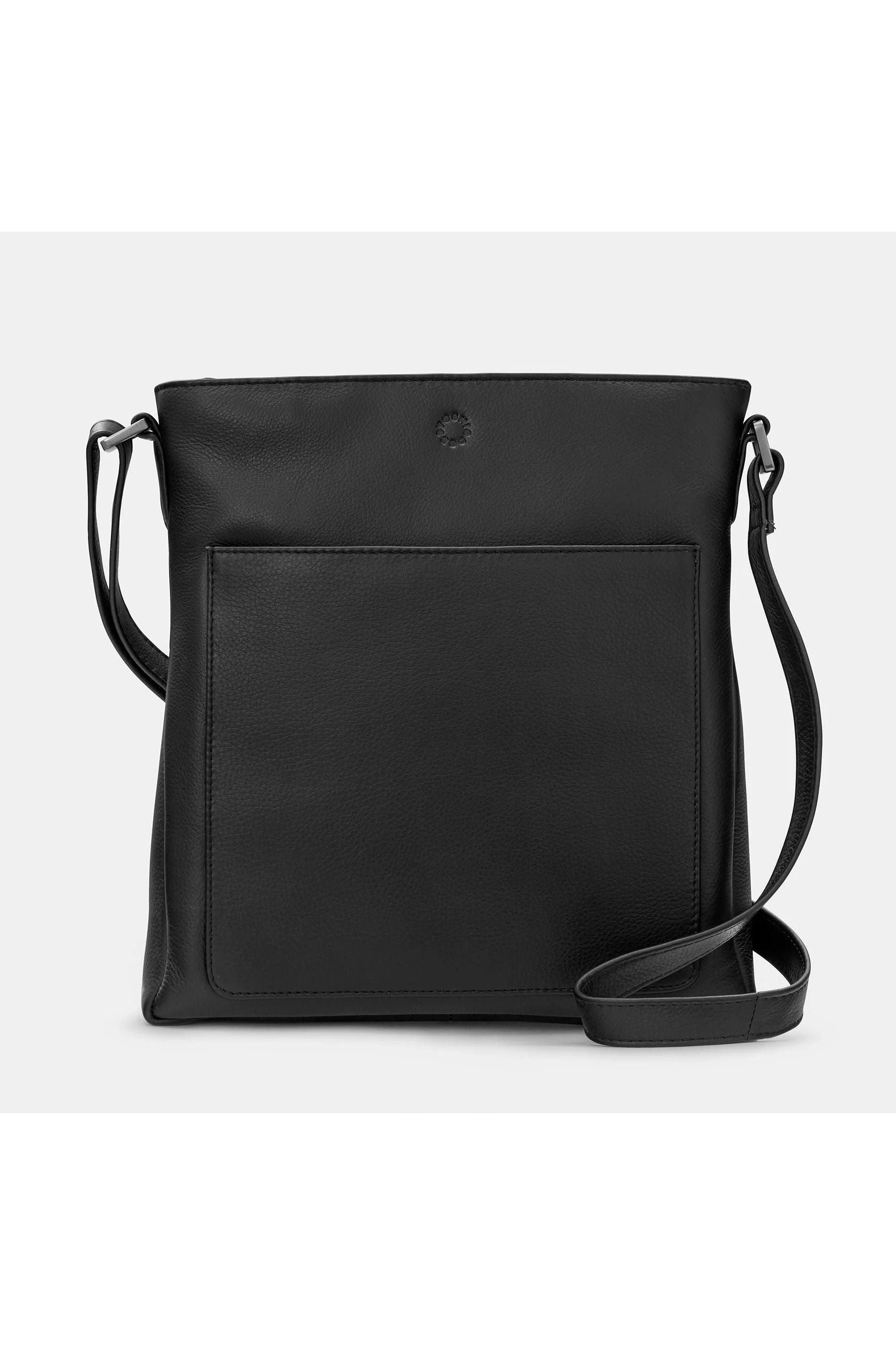 Yoshi Bryant Leather Cross Body Handbag in black leather