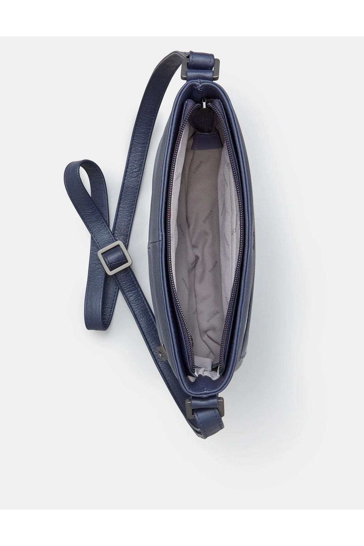 Yoshi Bryant Leather Cross Body Handbag in navy leather