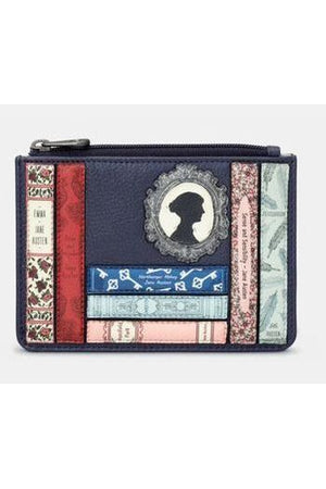 Yoshi navy Jane Austen Bookworm Zip Top Purse Y1321