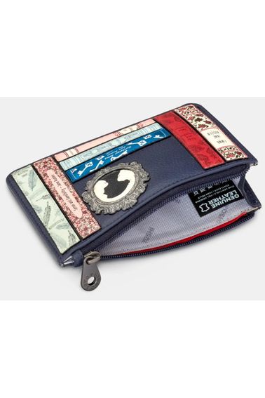 Yoshi navy Jane Austen Bookworm Zip Top Purse Y1321