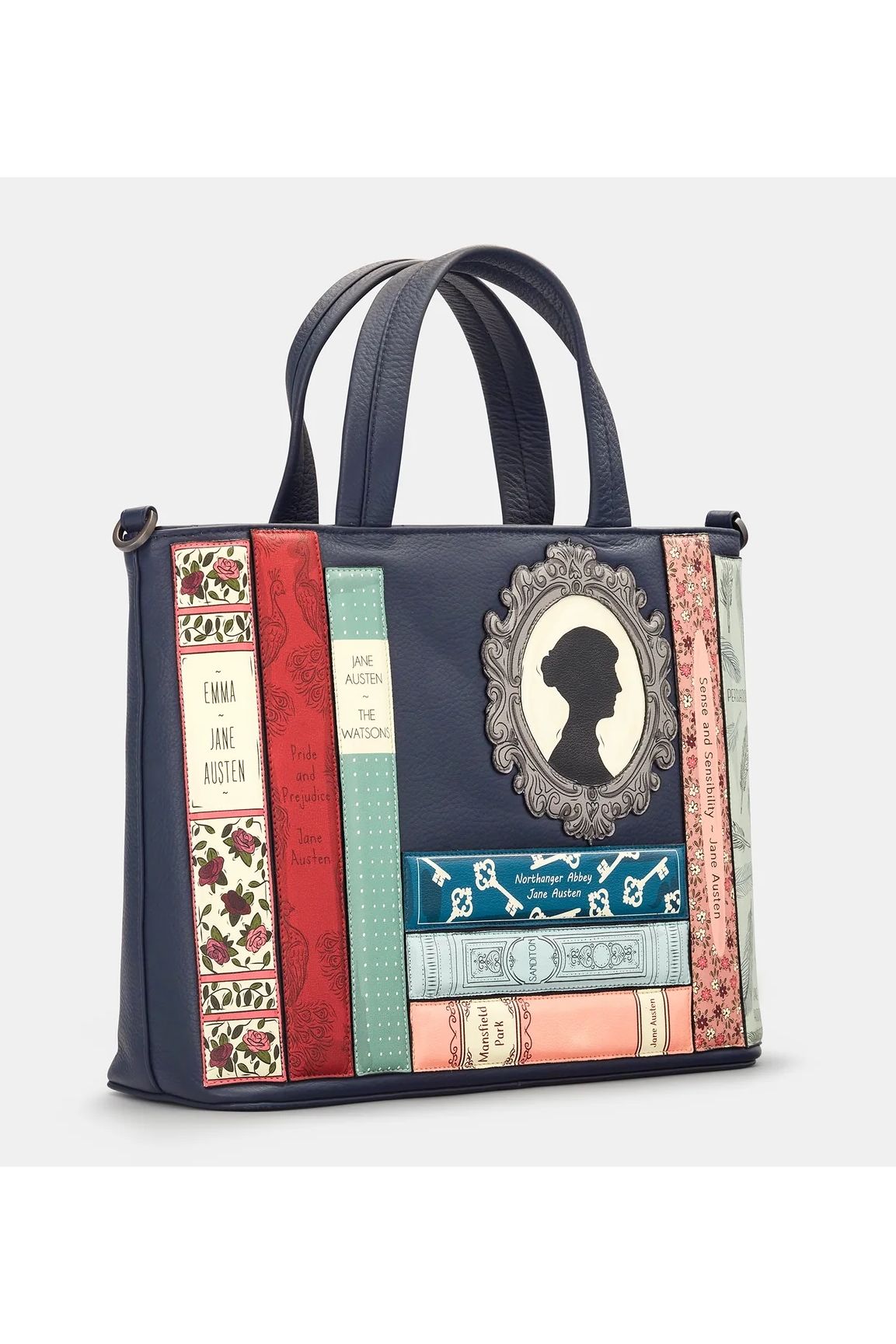 Yoshi Jane Austen Bookworm Grab Bag in navy