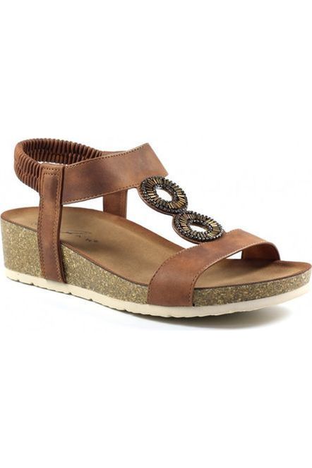 Lunar ladies sandal JLH359 Barwell in Tan