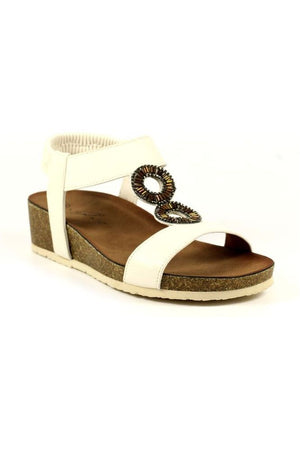 Lunar ladies sandal JLH359 Barwell in White