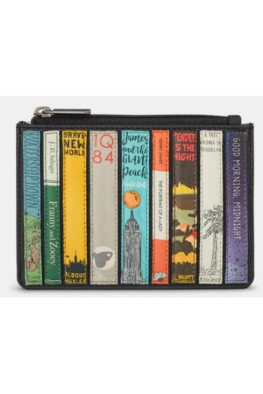 Yoshi Bookworm Zip Top Purse Black Y1321