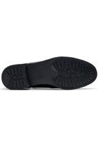 Clark Havisham Oak black leather wide fit