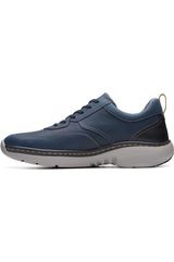 Clarks Mens ClarksPro Lace in Navy Leather