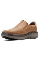 Clarks Mens slip on shoe Clarkspro Step in Beeswax Leather