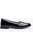Clarks Scala Loafer Youth black patent