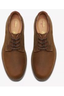 Clarks Mens Un Shire Low in Beeswax Leather