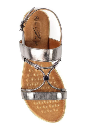 Lunar Ladies Sandals Dawley JLH392 Pewter