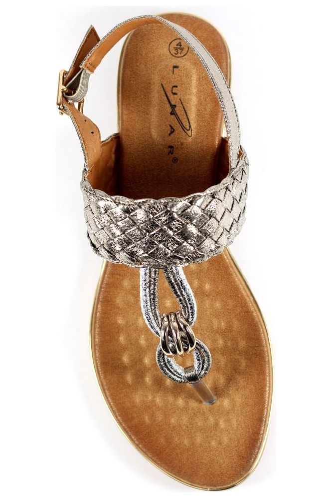 Lunar Ladies Sandals Dawley JLH392 Pewter