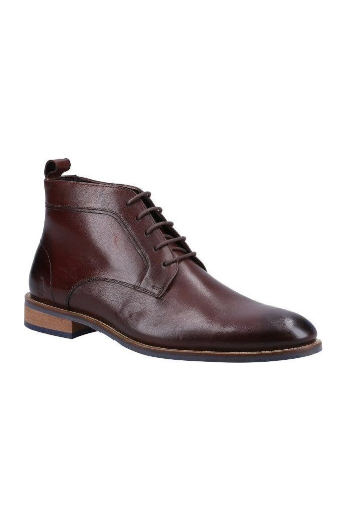 Hush Puppies Declan Lace up boot in Brown leather