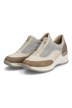 Rieker Ladies Shoes N4357 60 Beige combi
