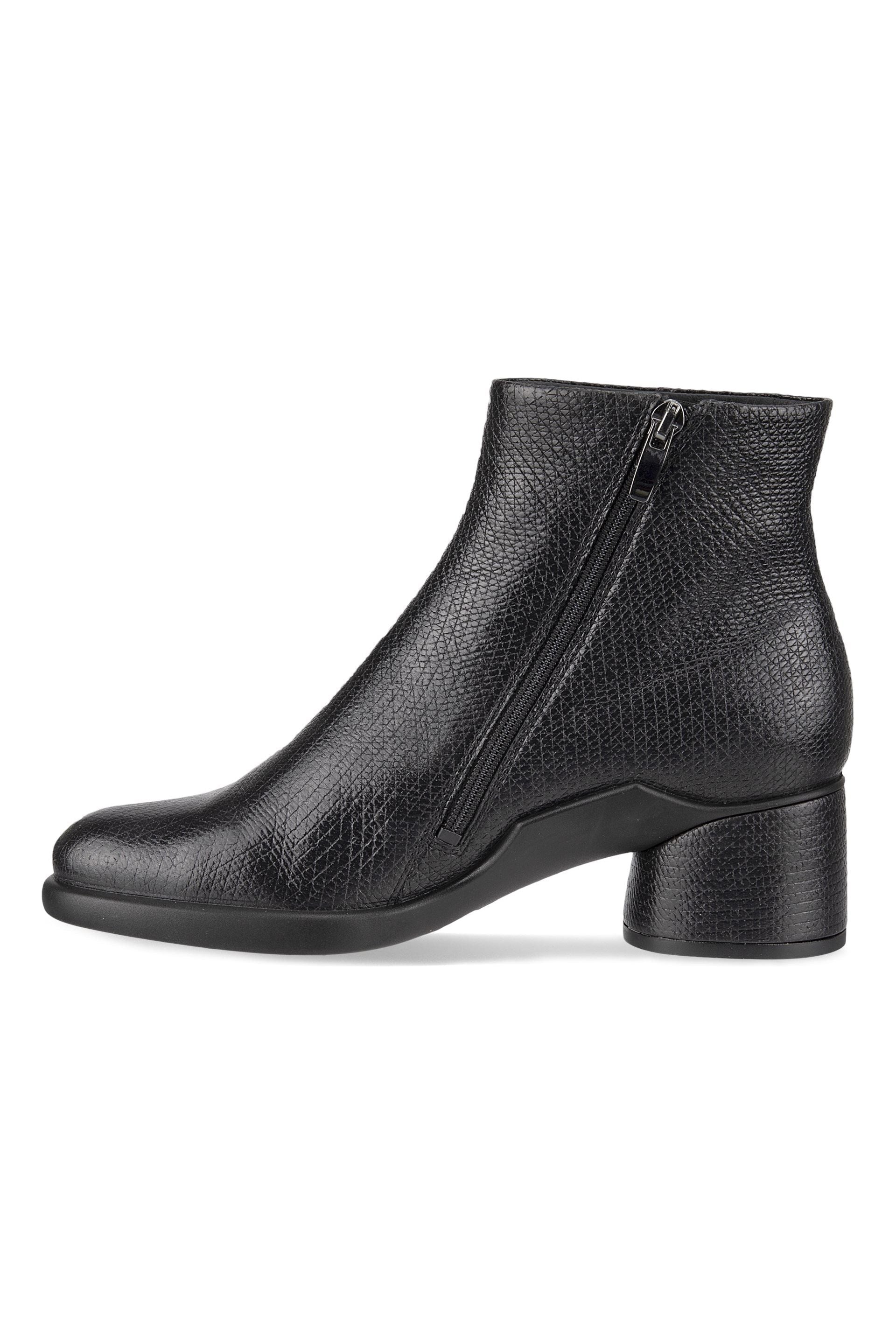 Ecco 222413-11001 Black Croc leather boot