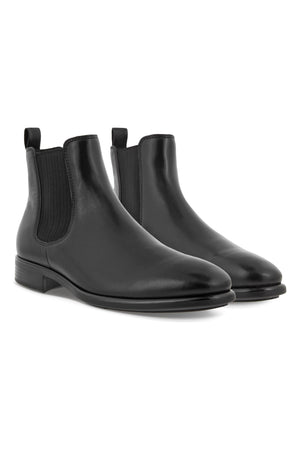 Ecco 512804-01001 Black Leather Boot