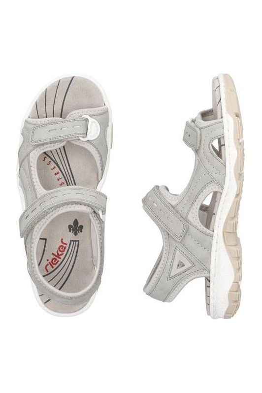 Rieker Sandals 68866 40 Grey at Meeks Shoes JM Shoes Ltd