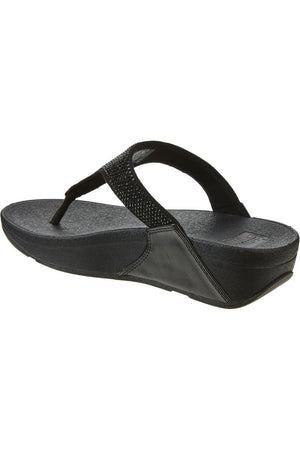 Fitflop Lulu Crystal Toe-Post in All black