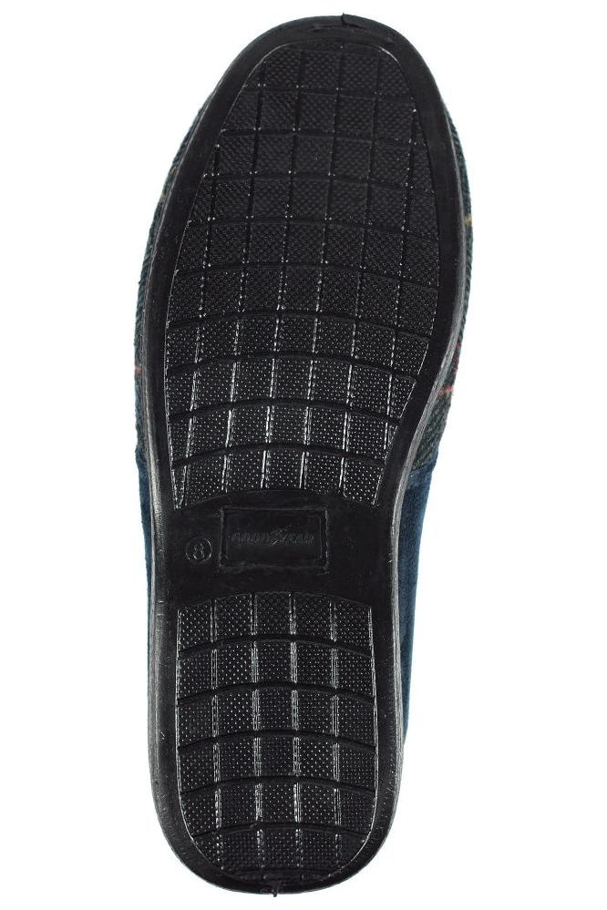 Lunar KMG116 Goodyear Harrison Navy Tweed Slipper