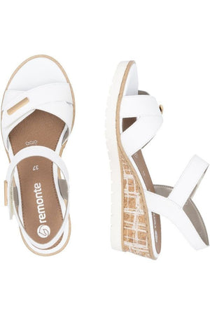 Remonte R6266-80 Ladies white sandal