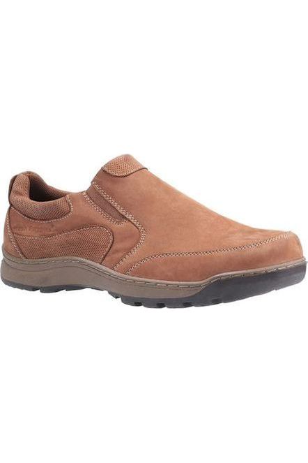 Hush Puppies Jasper slip on shoe in tan nubuck