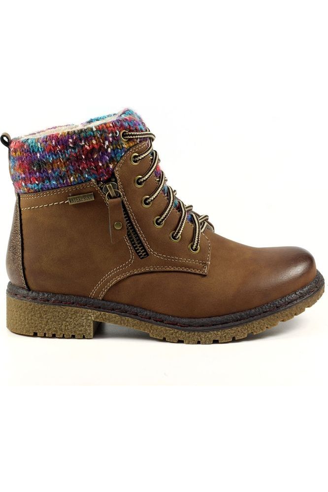 Lunar Jalapeno Tan Waterproof Ankle Boot GLB099