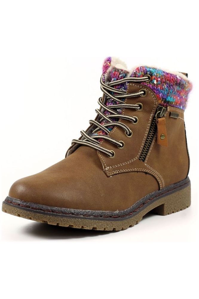 Lunar Jalapeno Tan Waterproof Ankle Boot GLB099