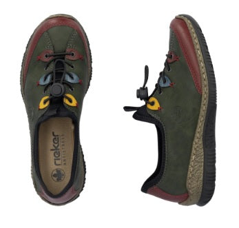 Rieker ladies Shoes N3271-54 forest multi