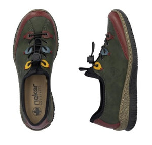Rieker ladies Shoes N3271-54 forest multi