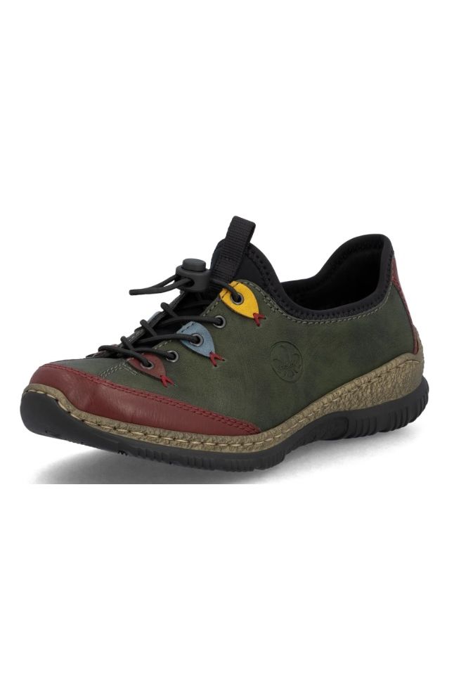 Rieker ladies Shoes N3271-54 forest multi
