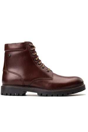 Base London Nickel Mens Combat boots in brown