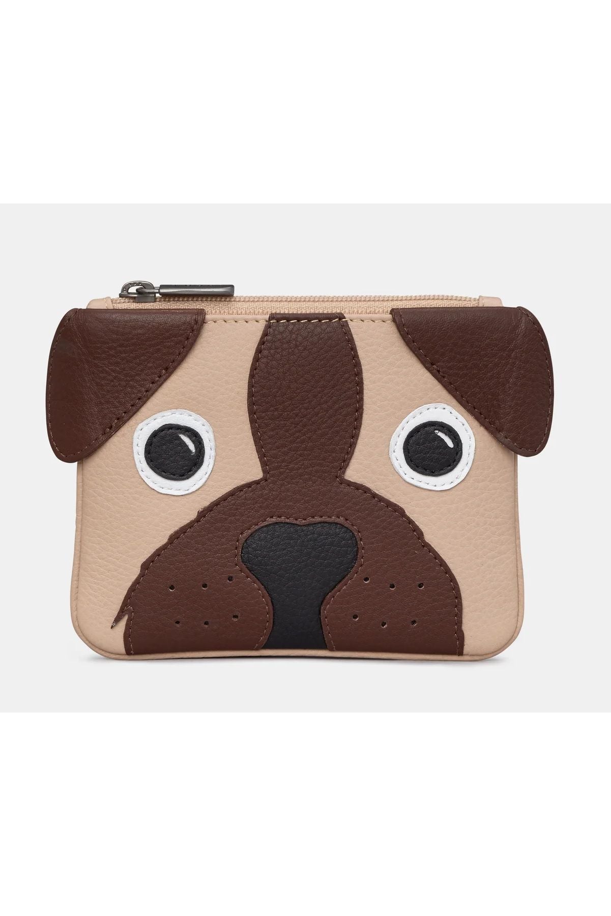 Yoshi Percy the Pug Zip Top Leather Purse Y1321