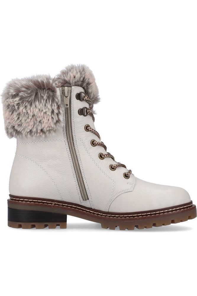 Remonte D0B74-80 ladies white waterproof boot