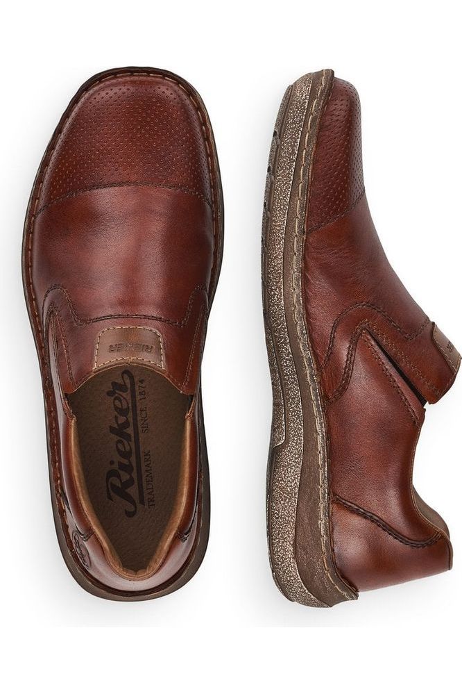 Rieker Mens Slip on Shoe 03056 24 brown