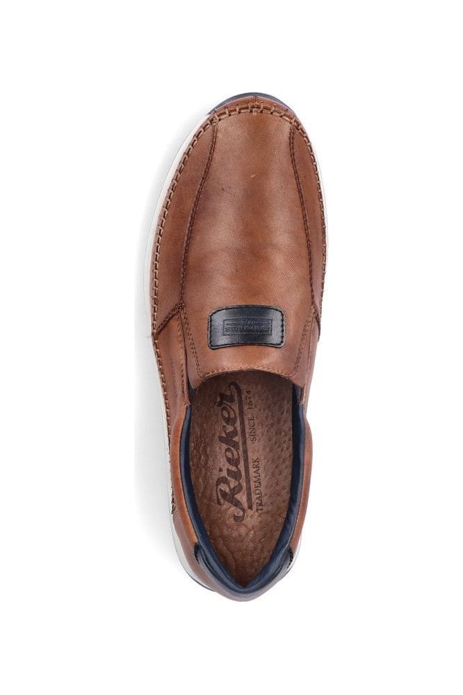 Rieker Mens shoes 11962-25 in Tobacco