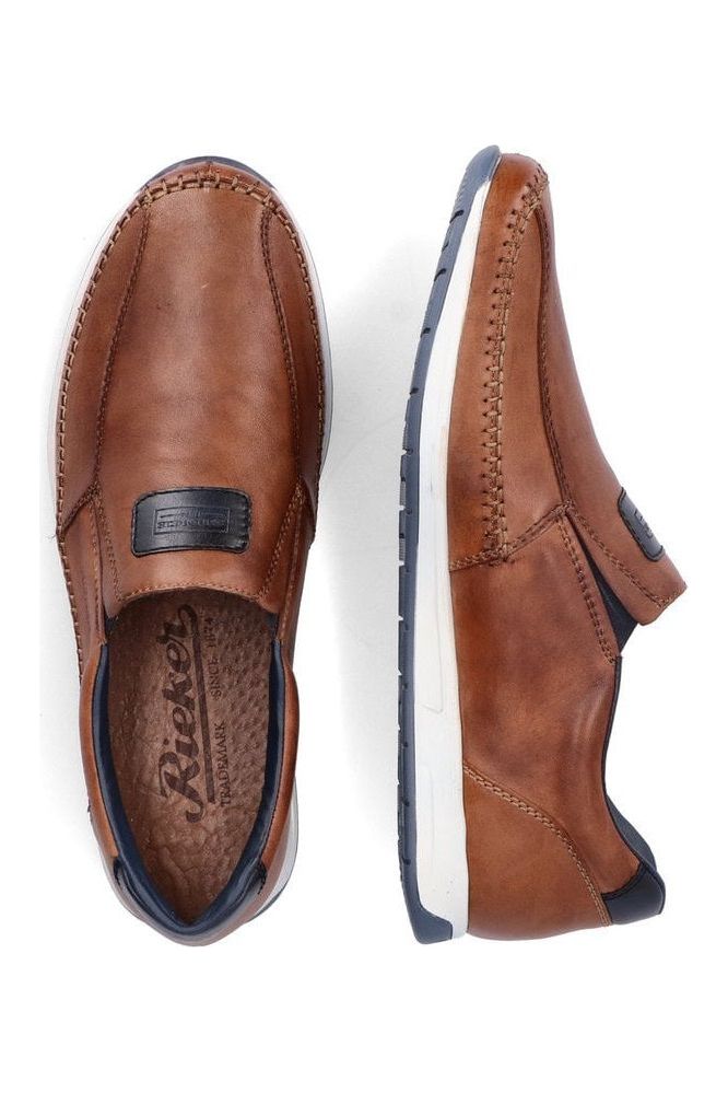 Rieker Mens shoes 11962-25 in Tobacco