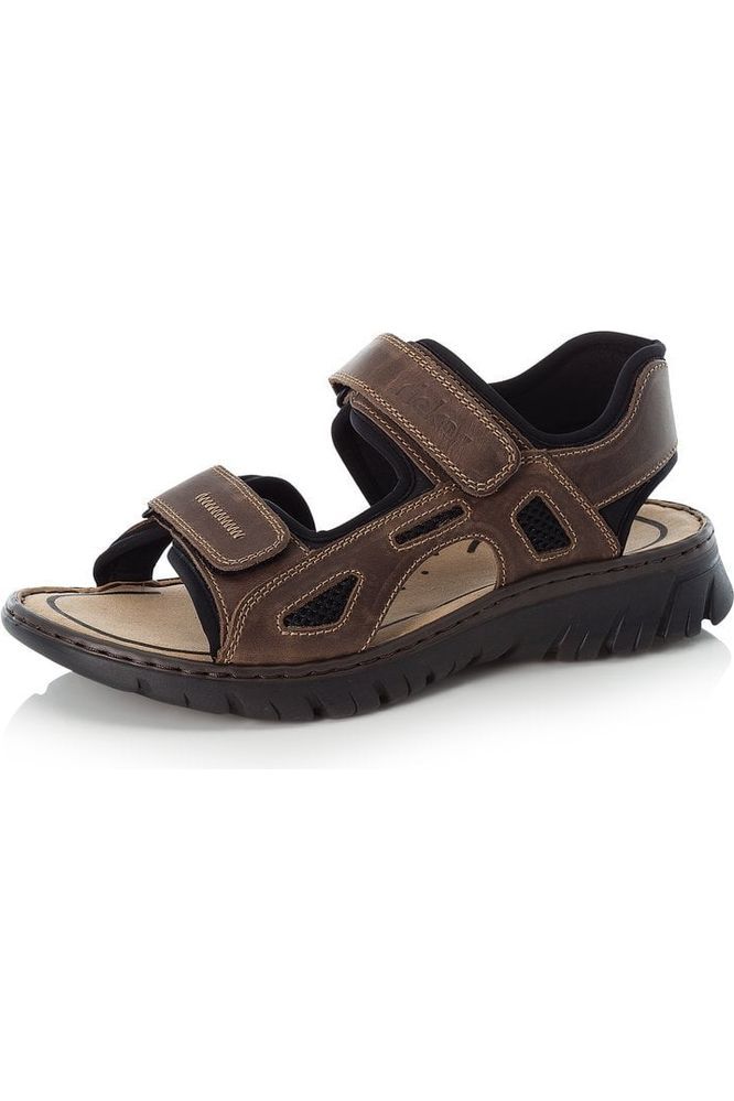 Rieker mens 26761-26 brown walking sandal