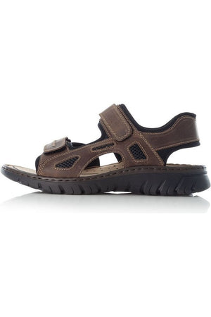 Rieker mens 26761-26 brown walking sandal