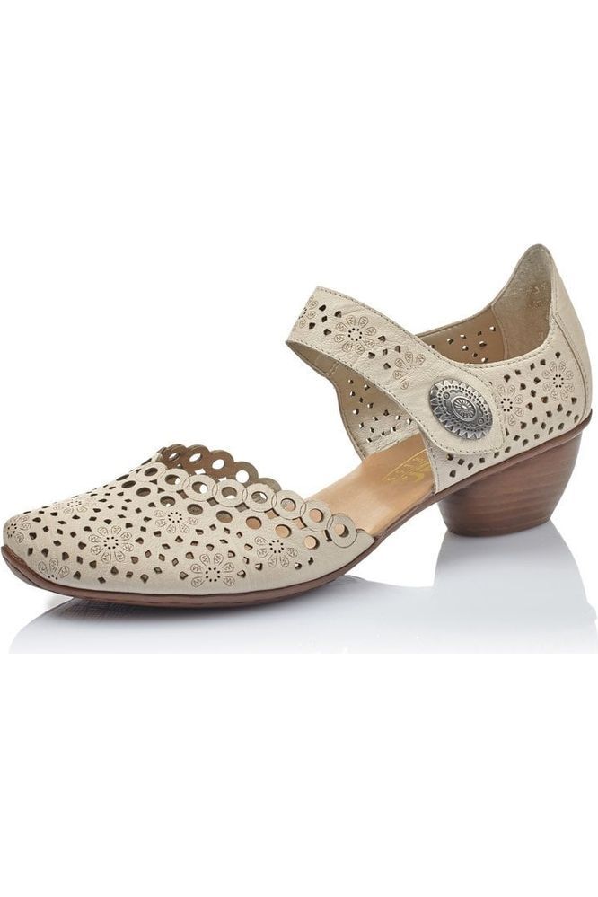 Rieker Women's Shoes 43753-60 in Cream