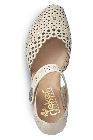 Rieker Women's Shoes 43753-60 in Cream