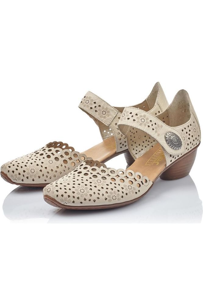 Rieker Women's Shoes 43753-60 in Cream
