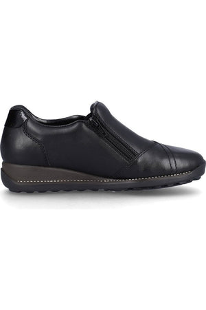 Rieker 44277-00 Black waterproof ladies shoe