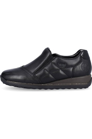 Rieker 44277-00 Black waterproof ladies shoe