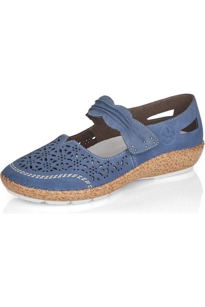 Rieker ladies casual shoes 44896 15 in blue