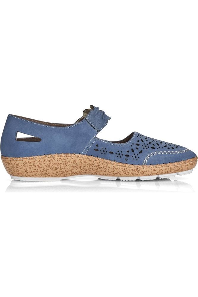 Rieker ladies casual shoes 44896 15 in blue