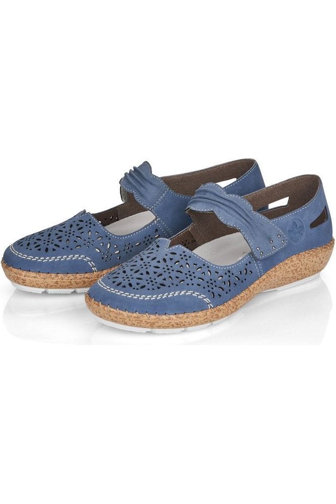 Rieker ladies casual shoes 44896 15 in blue