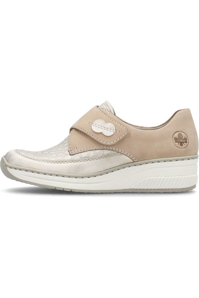 Rieker ladies Velcro shoe 487C0-60 in beige